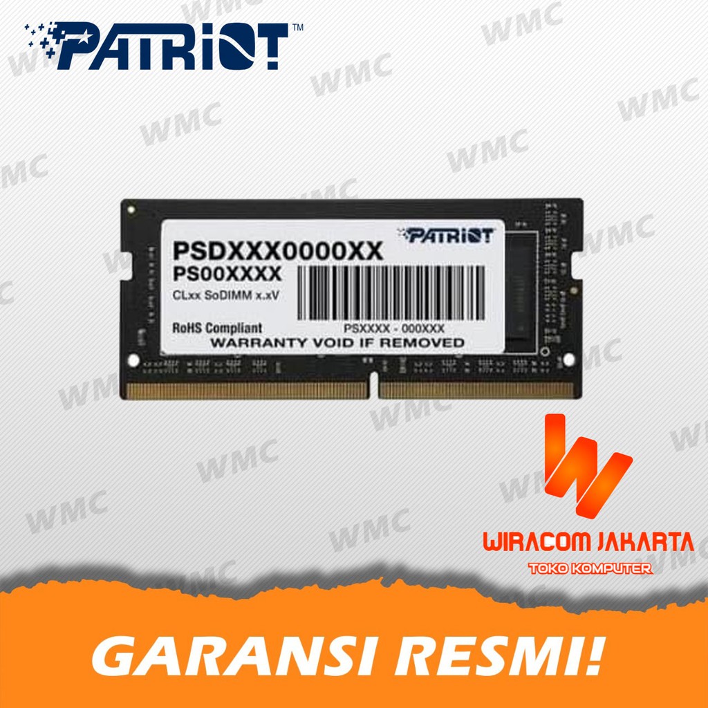 Patriot SODIMM DDR4 4GB (1x4GB) 2666MHZ SODIMM - PSD44G266681S