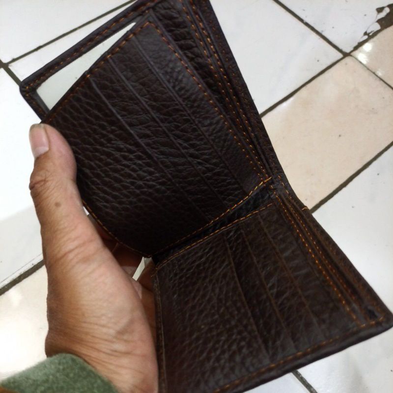 dompet lipat pria kulit asli sapi aramco