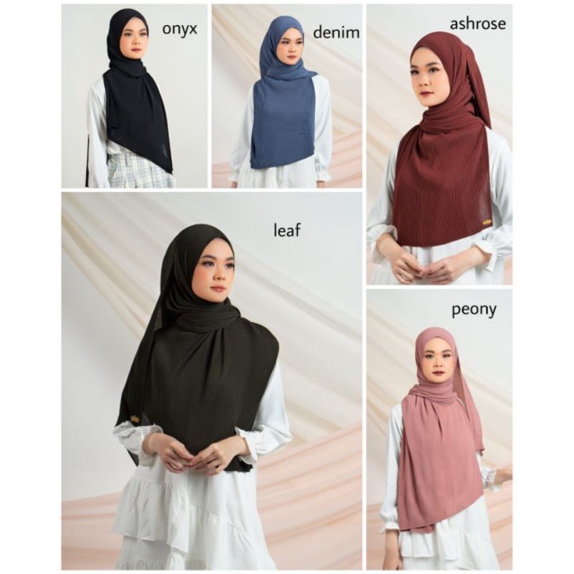 Premium Pashmina Plisket by Kazami Store (Free Tasbih Digital)