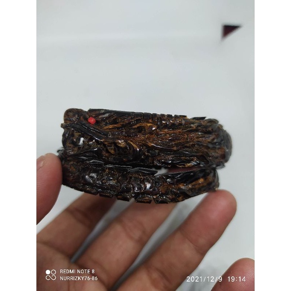 Gelang AKAR BAHAR MERAH BODY HITAM