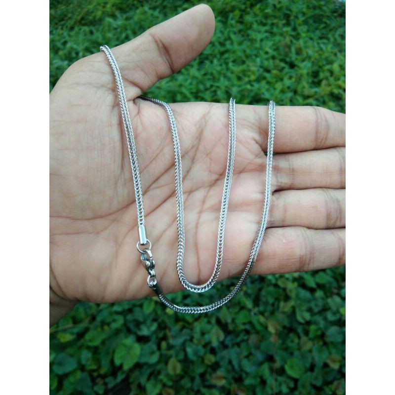 KALUNG TITANIUM PRIA WANITA MODEL CIPIRAN FHASION STAINLESS STEEL 316L