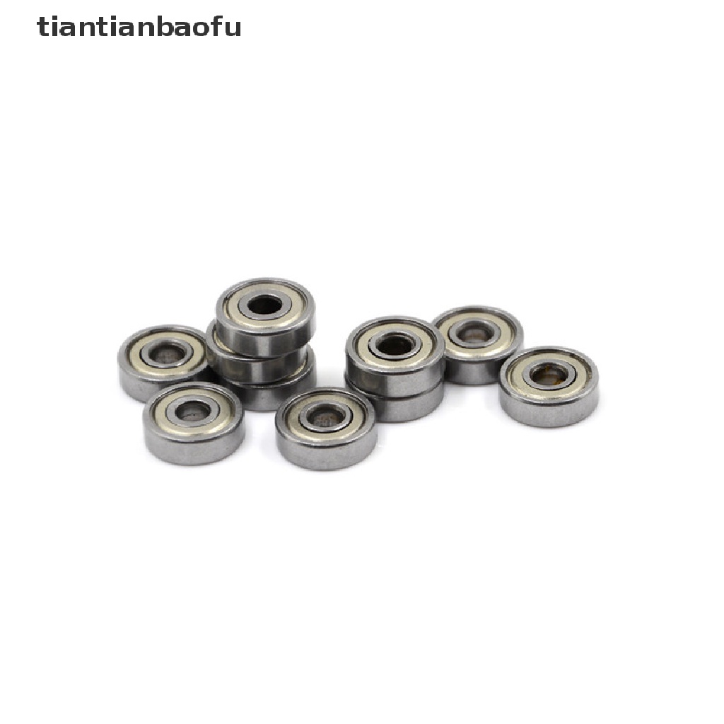 10 Pcs 625ZZ Miniatur Bola Bearing Radial Metrik Bahan Karet Logam Model Perisai Metrik