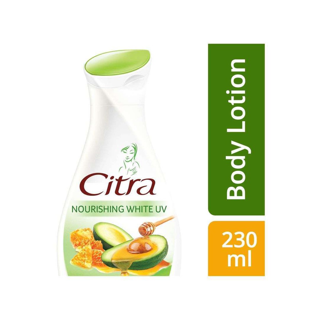 Citra Hand & Body Lotion Nourishing White UV avocado & honey 230ml