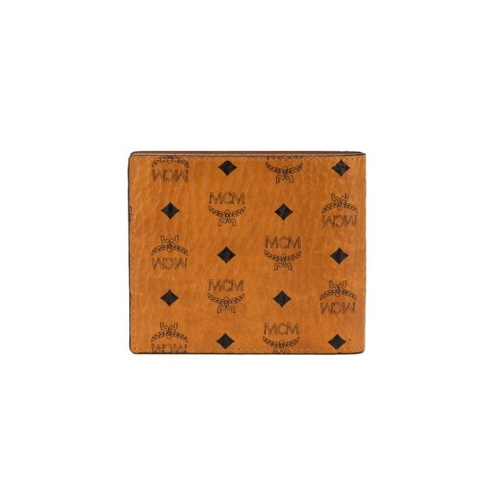 MCM Wallet Monogram Cognac (6 Cards) 100% Authentic