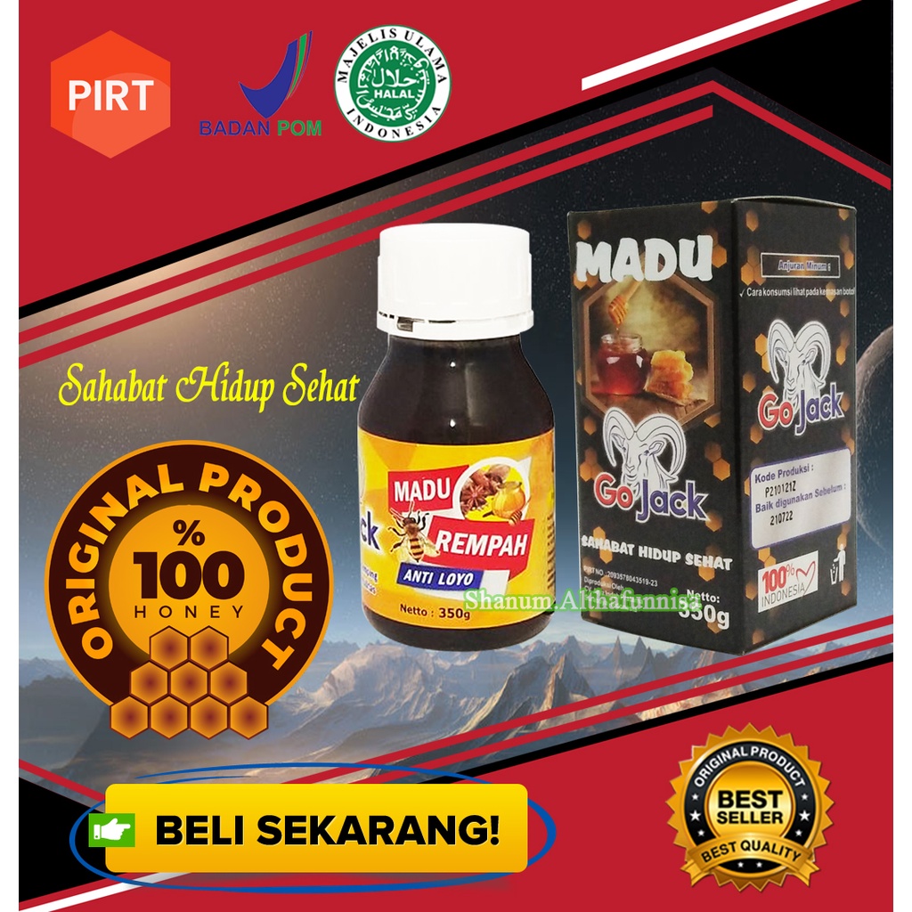 

MADU REMPAH GO JACK 350 GRAM / MADU DIET ANTI LOYO BERKHASIAT 100% ASLI