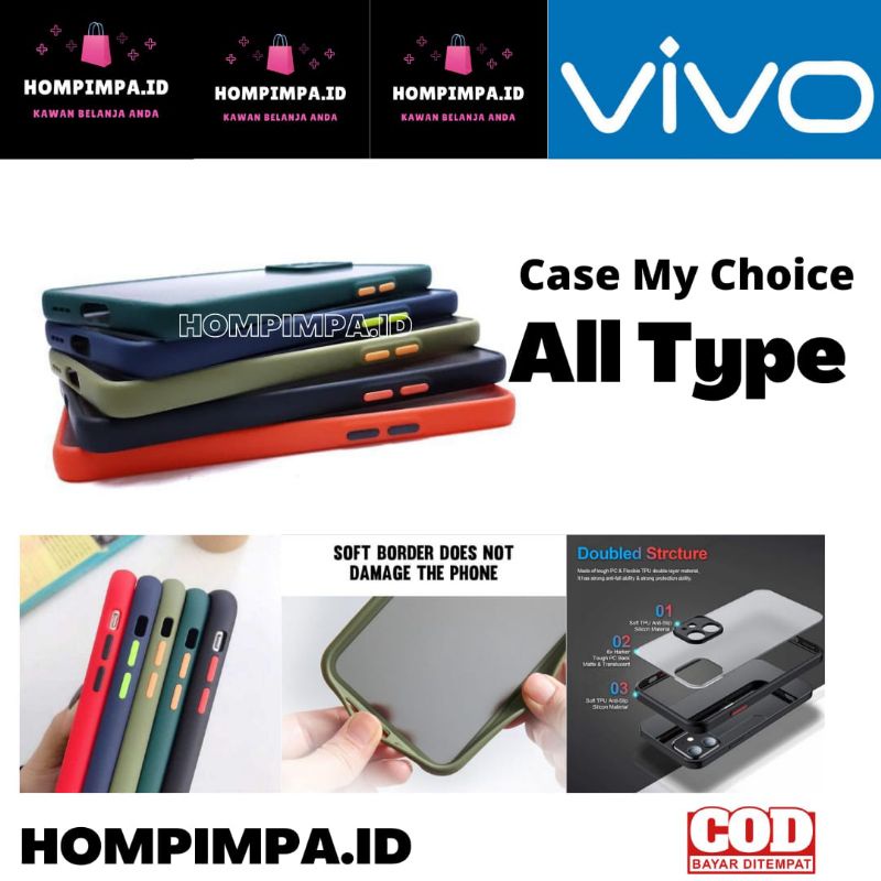 Silikon Casing Case My Choice VIVO Y12S Y20 2021 Y12S Y20S Y20SG Pelindung Kamera