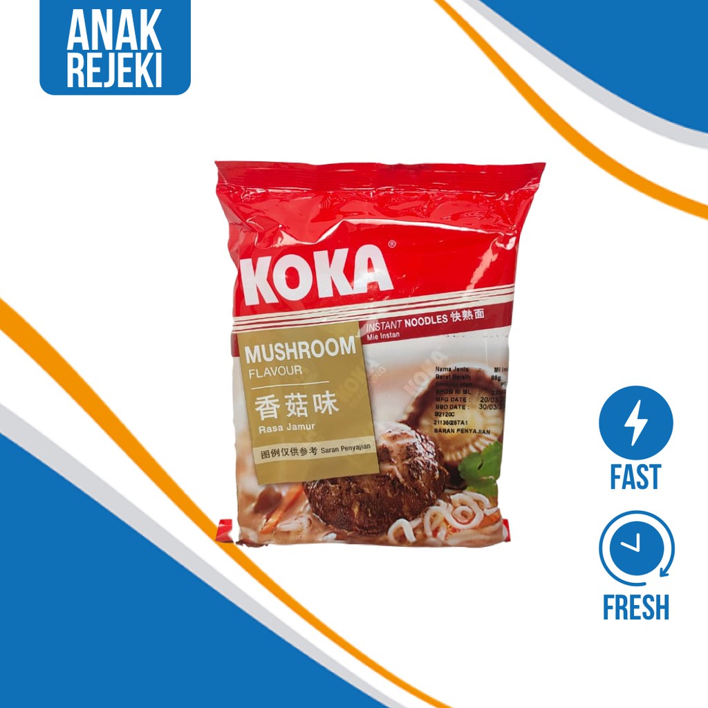 

KOKA Noodle Mushroom Instan Noodle 85gr - Mie Instan Rasa Jamur