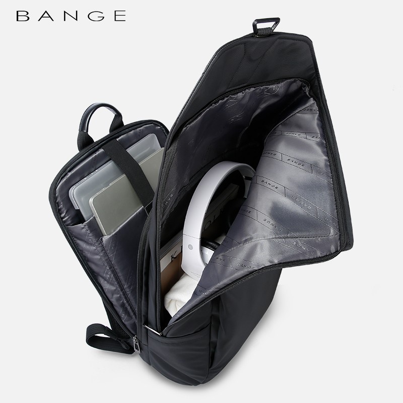 BG2575 Tas Bange Pria Ransel Pria Laptop 15.6 Foldable Scalable USB