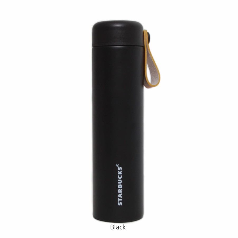 tumbler starbucks thermos santa / black / white 473ml