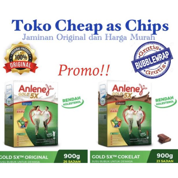

READY COD Anlene Gold plus / Gold 5X Coklat / Original (plain) 900 gram - Original/plain