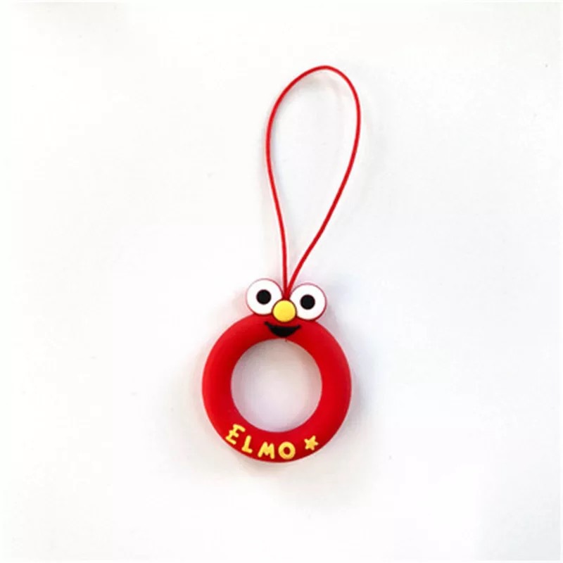 New Cartoon Mobile Phone Lanyard Silicone Ring Ring Accessories Mobile Phone U Disk Key Universal Anti-drop Short Donut