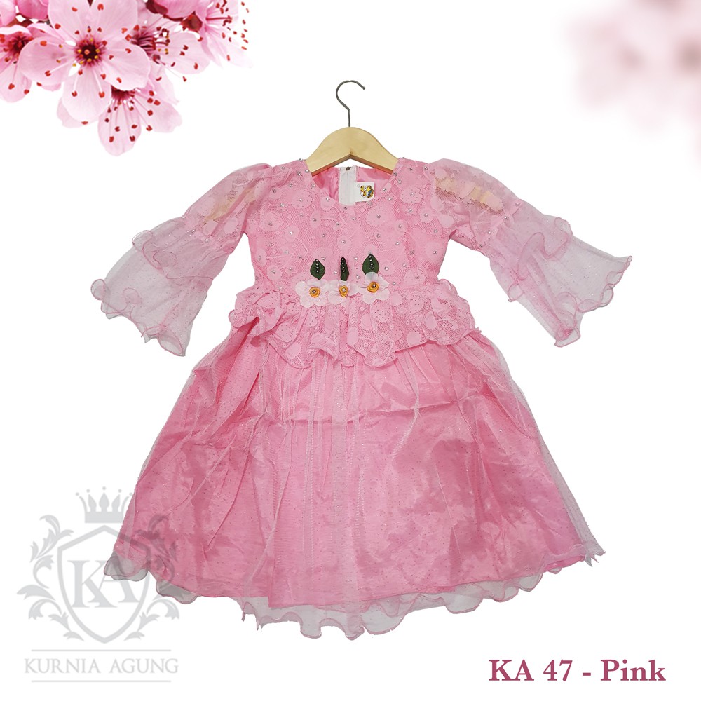 Baju Anak Perempuan 2 tahun sampai 8 tahun Gaun Anak Perempuan Import Pesta Dress Anak Perempuan KA47