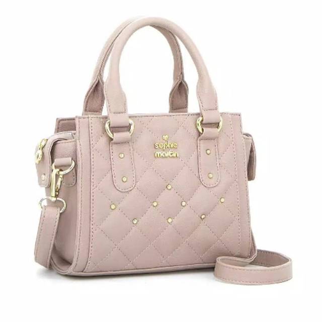 TAS SOPHIE MARTIN BORDIOLA PINK SELEMPANG WANITA MEWAH