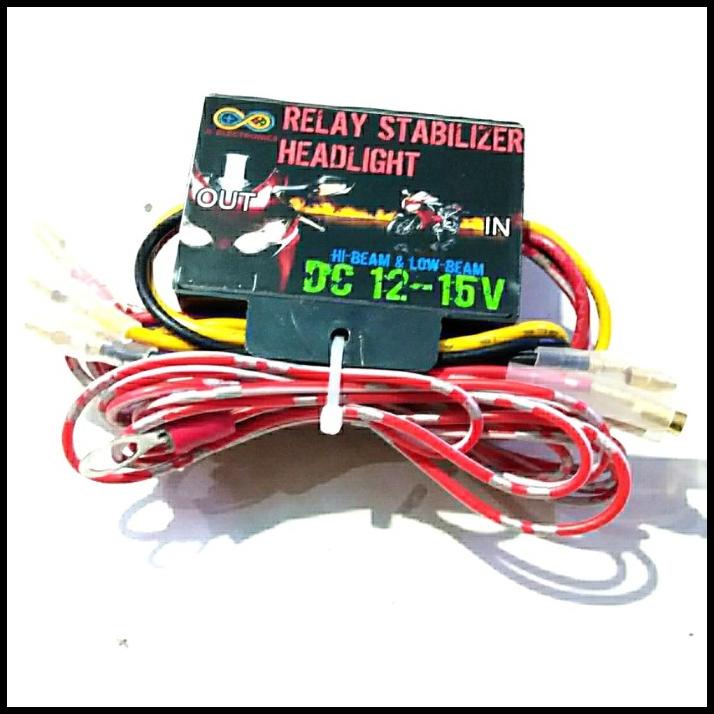Relay Ac To Dc Converter Stabilizer Lampu Utama Motor High Low Beam