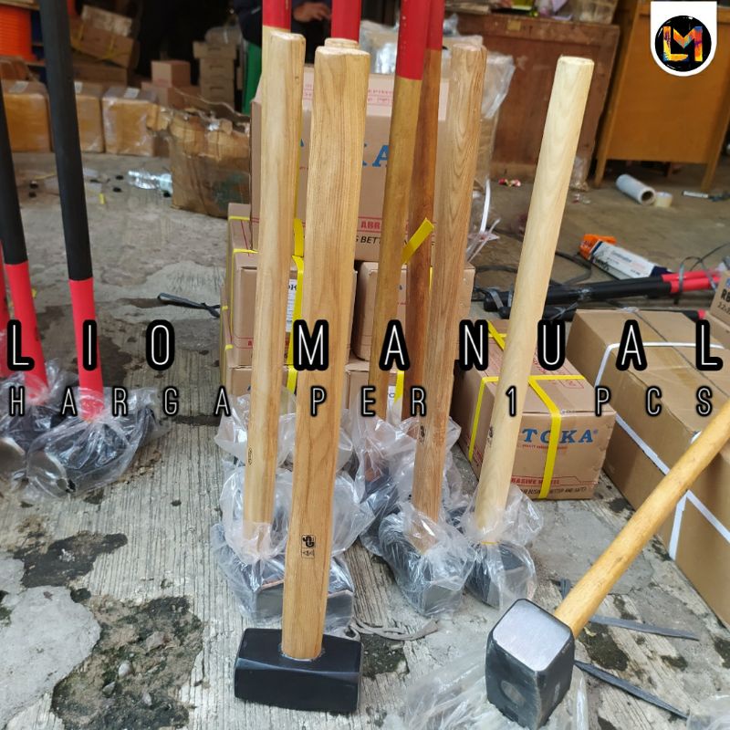 palu batu 8 lb bodem gagang kayu 4 kg
