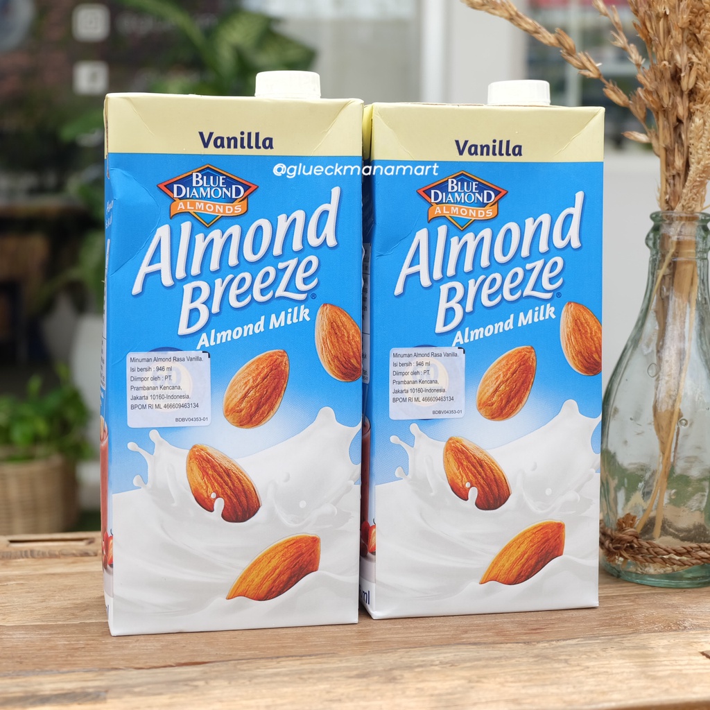 

Blue Diamond Almond Breeze Vanilla 946ml - Almond Milk - Susu Almond - Susu Vegan