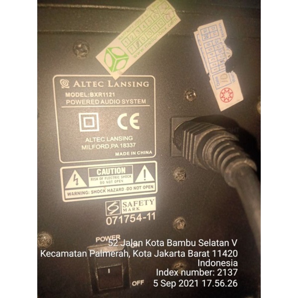 Altec lansing BXR1121