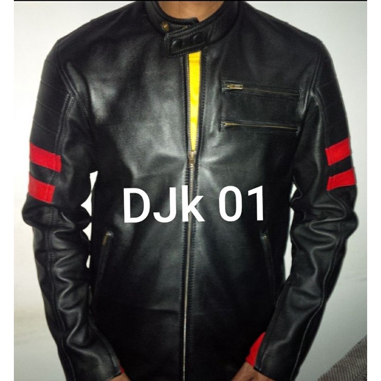 JaketKulitResing#JaketKulitDomba#JaketKulitPlatMerah
