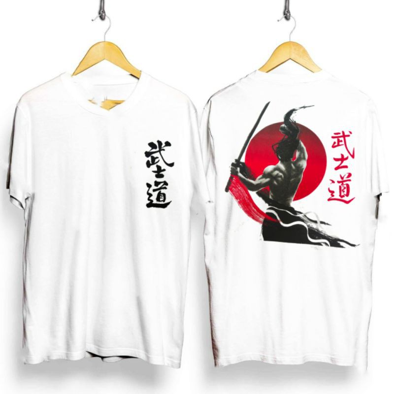 Kaos Distro samurai jepang/Kaos samurai jepang/Kaos samurai/kaos busido/kaos gambar samurai jepang
