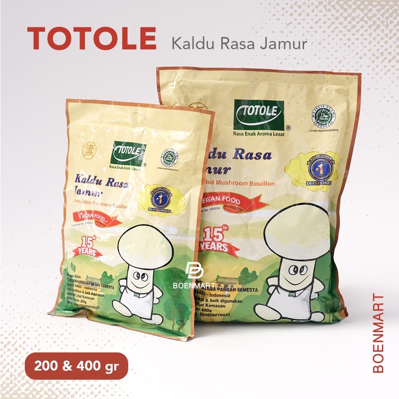 

Totole Kaldu jamur Vegan 200 & 400 gr