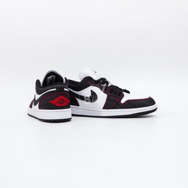 Air Jordan 1 Low White Black Gym Red