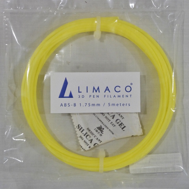 

ABS Filament 1.7mm for 3d pen 5 Meter - Yellow