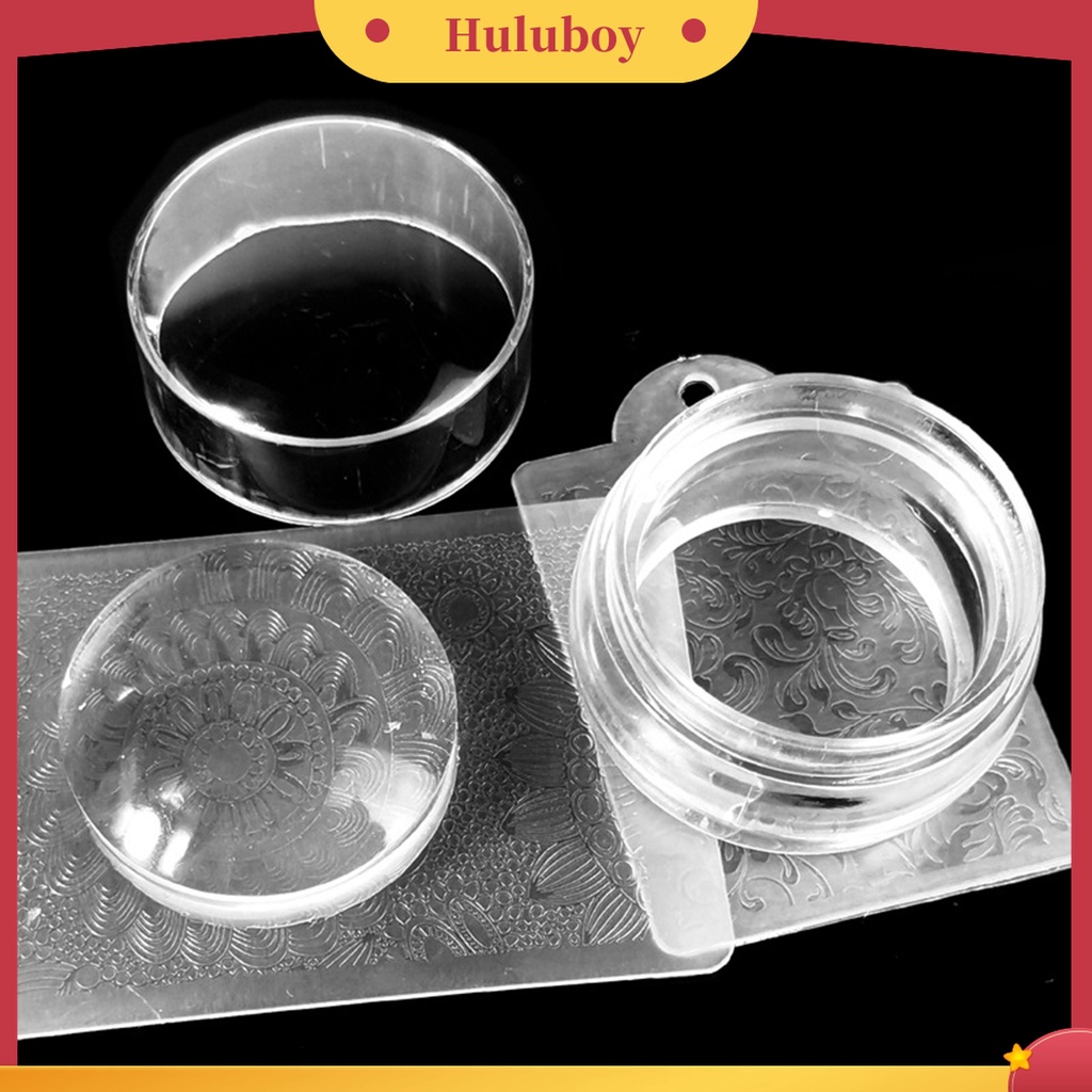 Huluboy Huluboy♡ Stempel Jelly Silikon Transparan Bentuk Catur Untuk Manicure