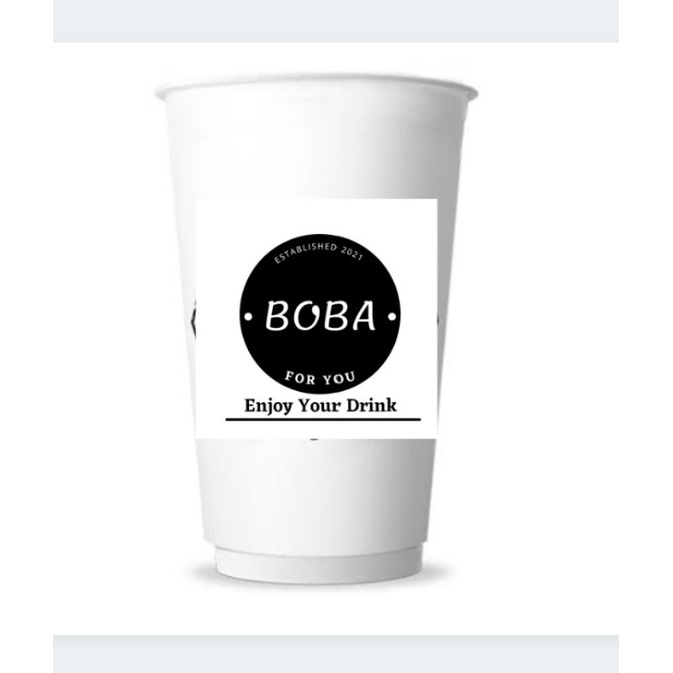 sablon gelas plastik cup STARINDO 14 oz 5gram