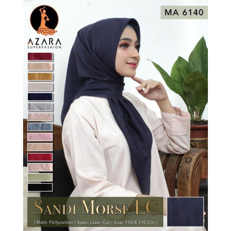 Hijab segiempat Sandi Morse Lc