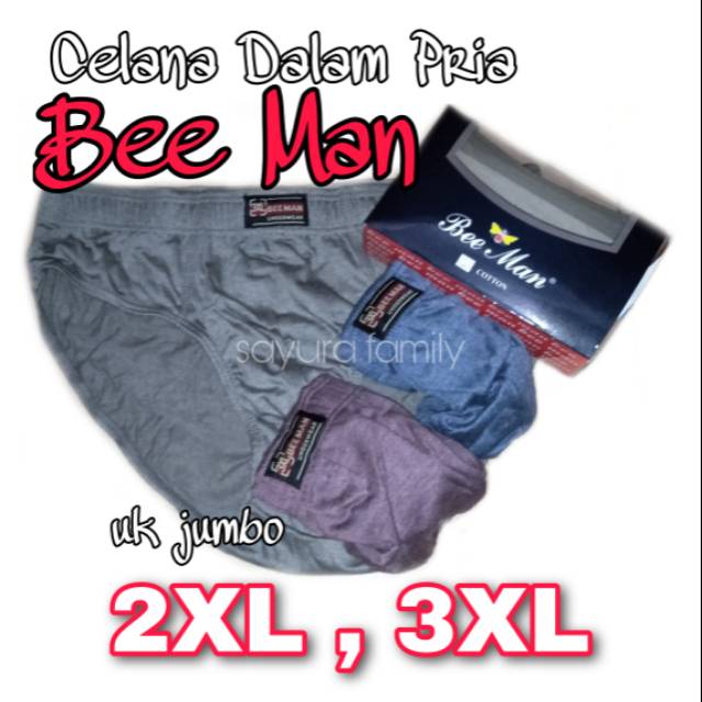 [2XL-3XL]CELANA DALAM PRIA/CD BEE MAN JUMBO