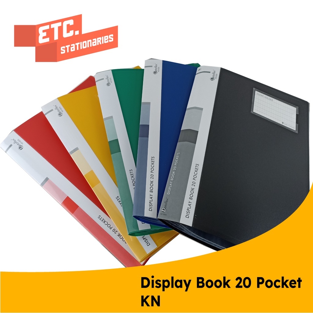 

Dataflex Display Book / Document Keeper / Clear Holder 20 Pocket KN DF-821
