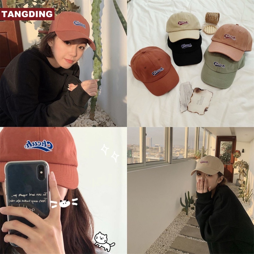 Topi Baseball Warna Hitam Gaya Retro Untuk Pria Dan Wanita