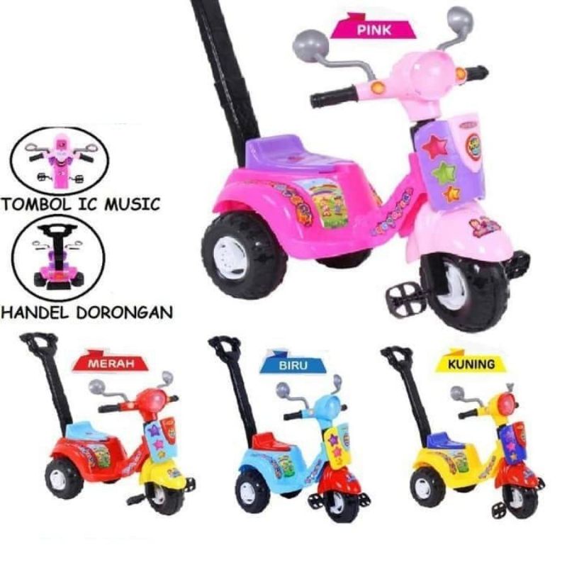 Mainan Scooter SHP 609/ Sepeda roda tiga