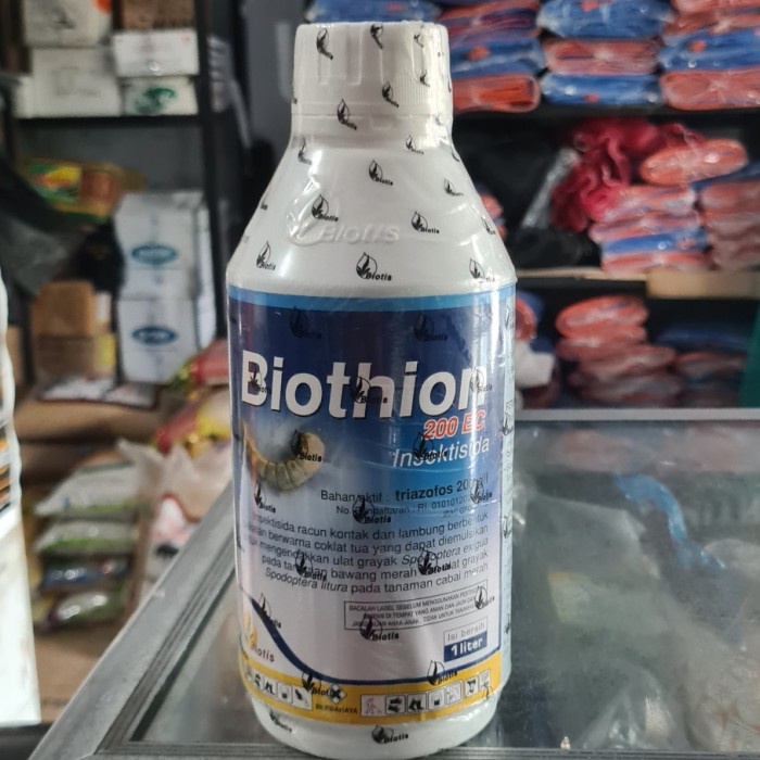 Wtb005 Insektisida Biothion 200Ec 1 L Untuk Ulat Dan Lalat Buah Asli