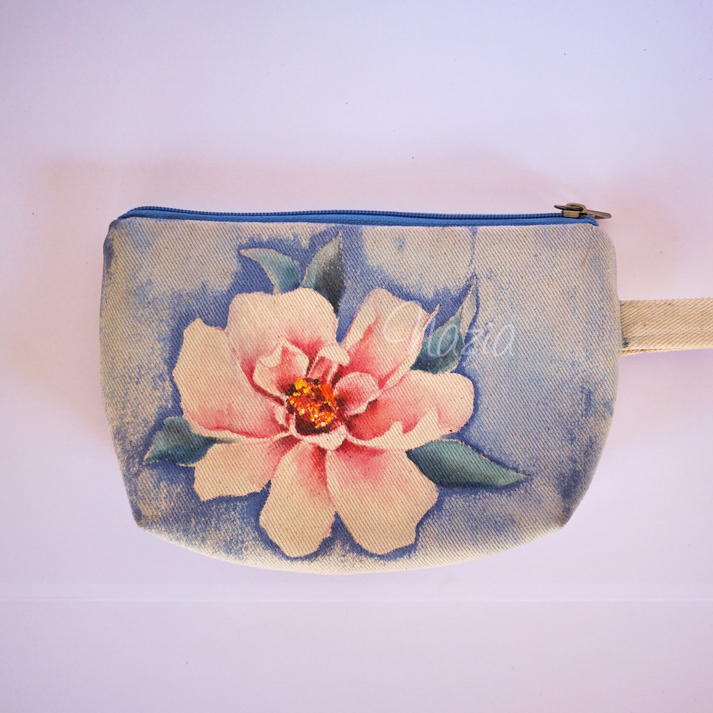 

Pouch Lukis Big Peony Nazia Fabric Painting