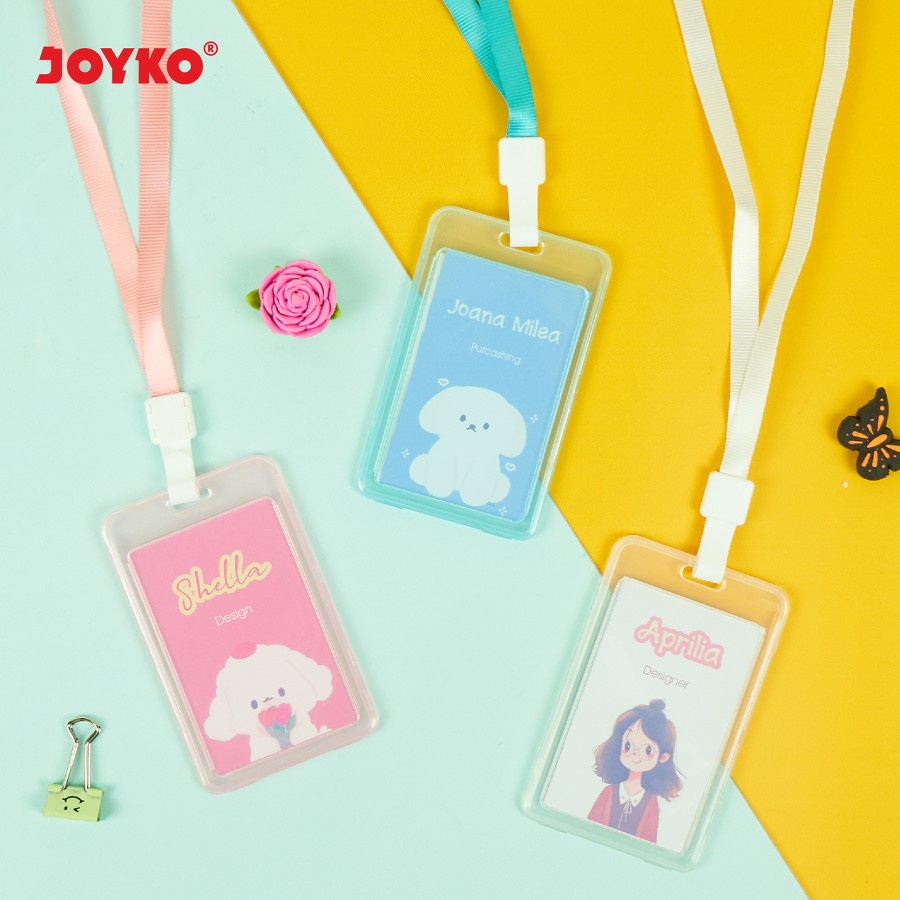 

NAME TAG JOYKO NT 75~77 | TANDA PENGENAL PLASTIK TRASPARAN
