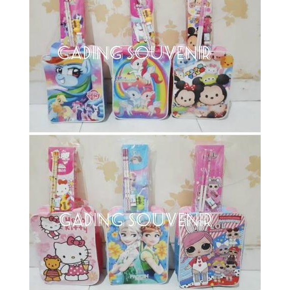 

xvd-957 Set Tas ATK 03/Paket Hadiah Ulang Tahun Souvenir Bingkisan Ultah Anak