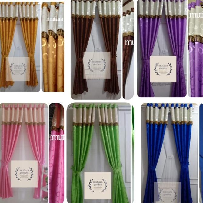 Gorden poni gorden murah gorden motif polkadot BAGUS