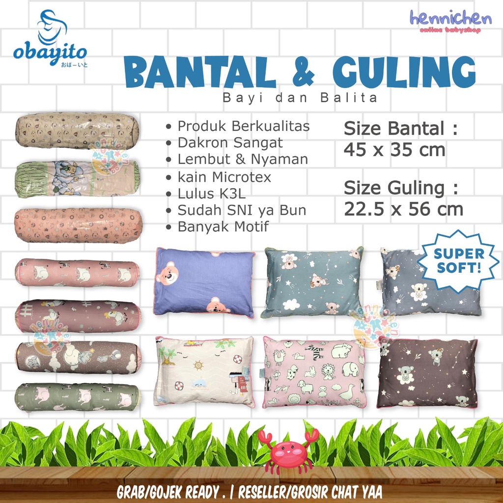 PREMIUM OBAYITO BANTAL GULING BAYI BALITA