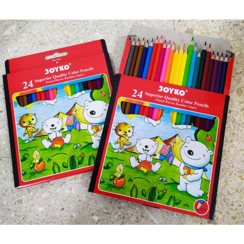 

RK Pensil Warna Joyko Pensil Gambar 24 Warna Panjang - 24PB