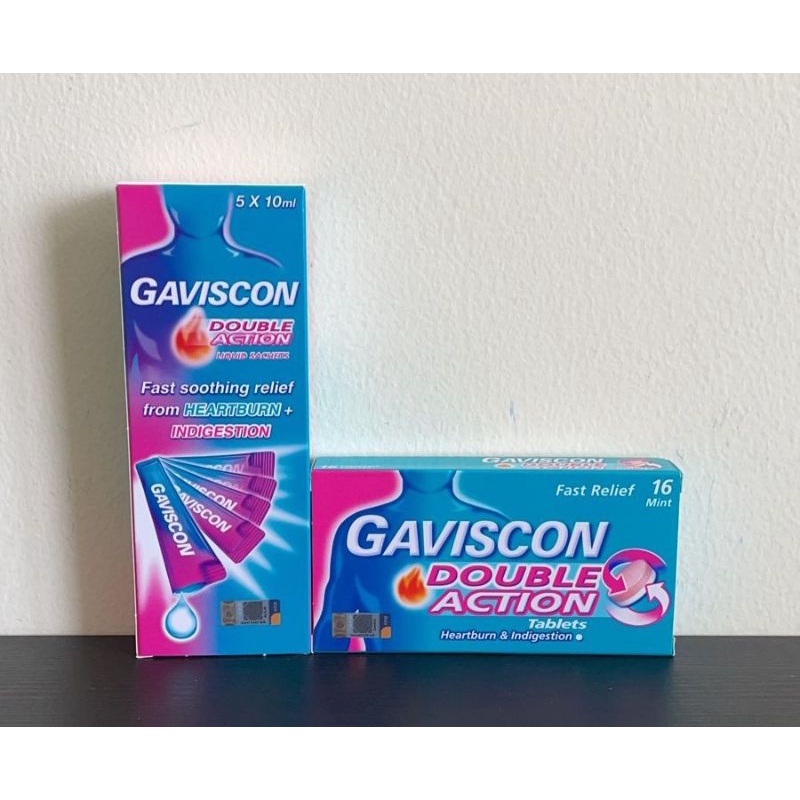 Gaviscon Double Action Sachet 5 x 10 ML / 16 Tablet