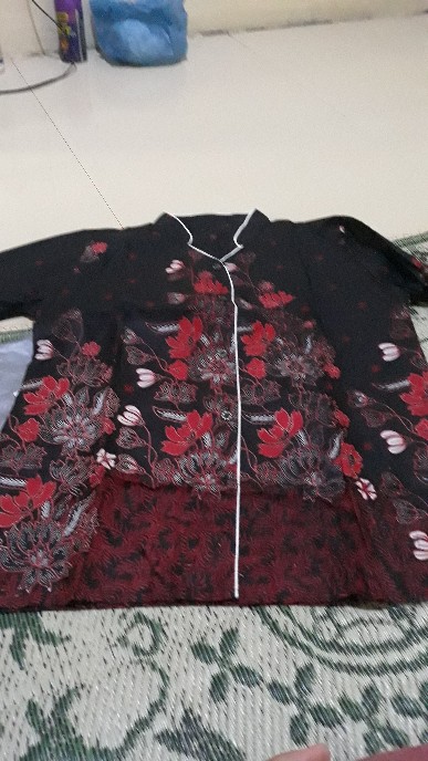 Tey-17 Batik Wanita Asj Sa Hrb026 Kenongo Kemeja Tosca Pendek
