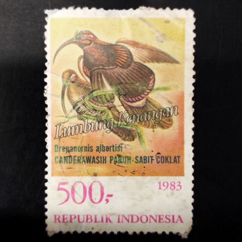 

Perangko Cenderawasih paruh sabit coklat 1983