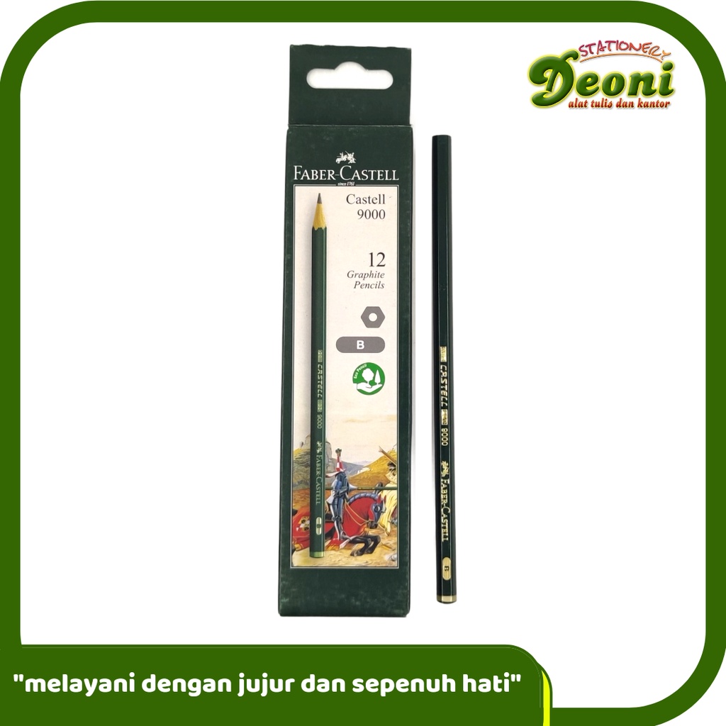 

FABER-CASTELL Castell 9000 Pencil B Pensil 12pcs