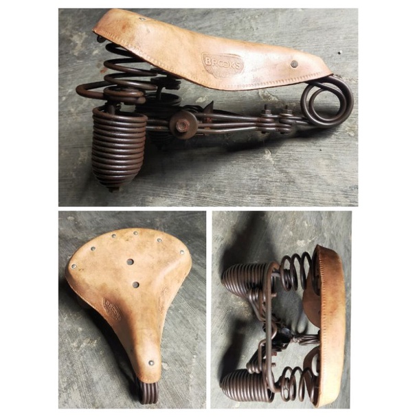 SADEL KULIT SEPEDA ONTEL GELUNGAN KEONG CLASIK