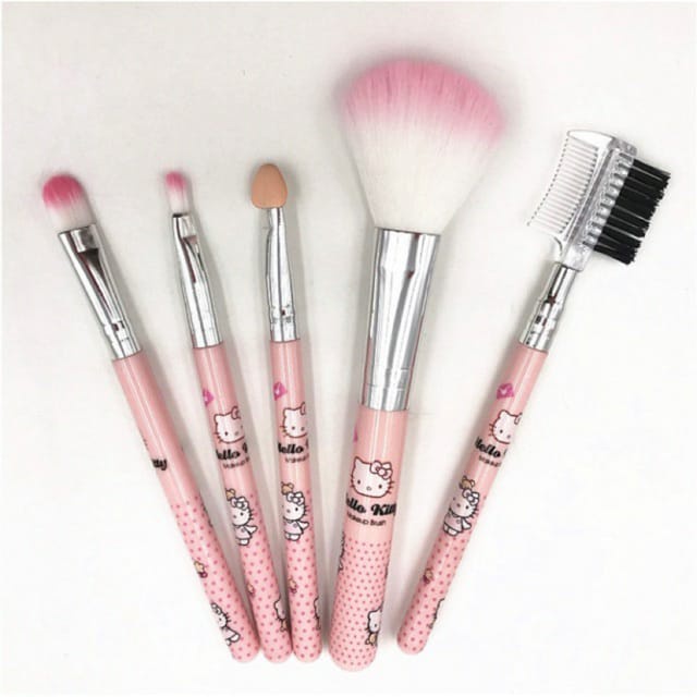 MAKEUP BRUSH KUAS SET 5 IN 1 KARTUN [SWEETSPACE]