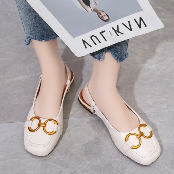 RYX - Strapless Chains Sepatu Loafer Wanita Fashion Casual - Ori Import