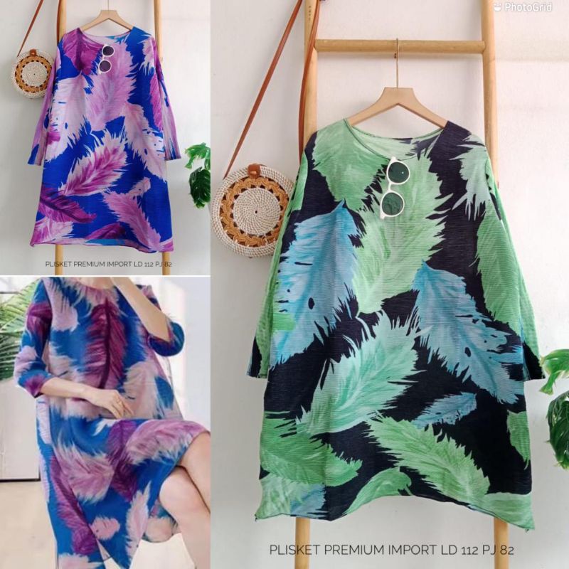 ATASAN TUNIK PLISKET TURUN NAIK VIRAL - ATASAN WANITA TUNIK MURAH
