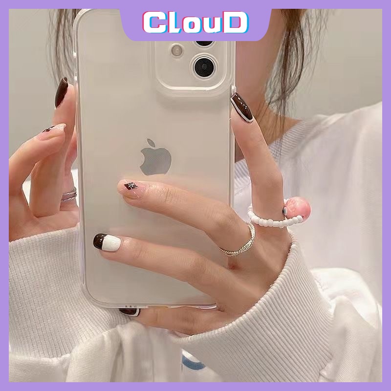 Casing A95 A94 A1K A12 A7 A11k A16 A12E A9 A53 A5S A15 A3S A11 A74 A32 A5 A33 Reno 6 5F Fashion Simple Shockproof Camera Lens Protector Transparent Phone Case