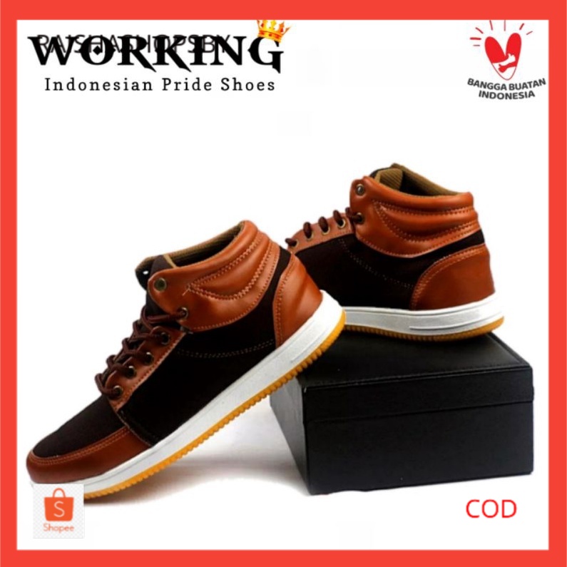 WORKING Sepatu A-01 Sepatu Casual Pria Sepatu Sneakers Pria Sepatu Sneaker Pria Spatu Sneakers Spatu